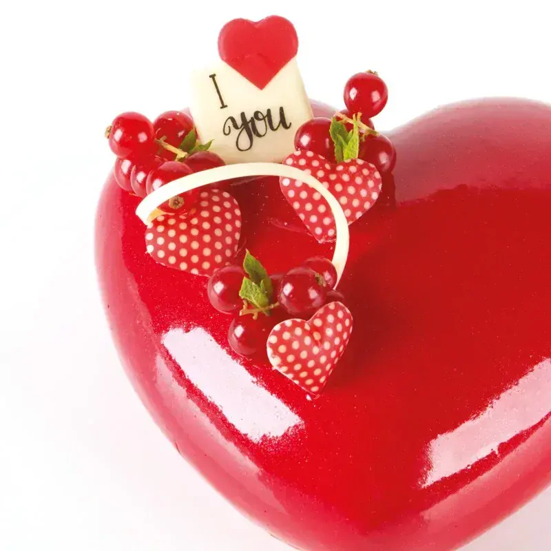 68008 - Srdiečko s bodkami 2,5cm 270ks