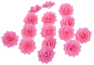 18401 - Ruža Rozália tieňovaná ružová 4,5cm (15ks v balení)