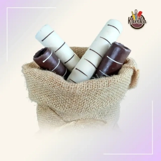 Trubičky celomáčané v kakaovej a bielej poleve 20/100 470g - 28ks