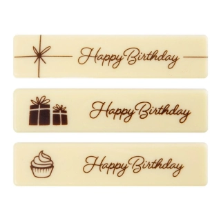 67004 - Happy Birthday 10x2,2cm 60ks