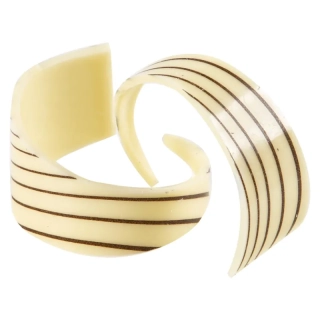 35014 - Curl biela s pásikmi 4cm 72ks